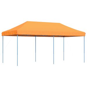 vidaXL saliekama svinību telts, oranža, 580x292x315 cm