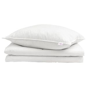 vidaXL Vasaras segas ar spilvenu 2 pcs Balts Dūnu spalva