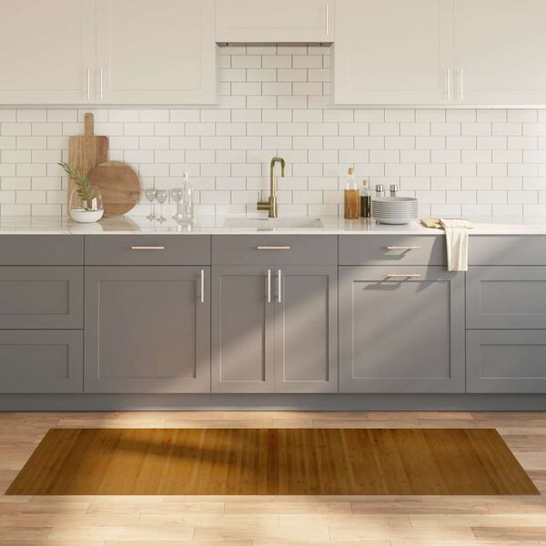 vidaXL paklājs, taisnstūra forma, brūns, 70x200 cm, bambuss