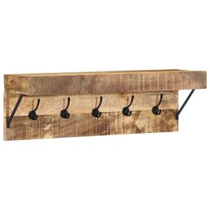 vidaXL Pakaramais ar uzglabā&scaron;anu Brūna 73 x 19 x 23 cm Mango masīvkoks