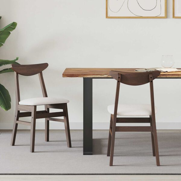 vidaXL Ēdamkrēsli 2 pcs Gai&scaron;i brūns 42 x 47.5 x 81 cm