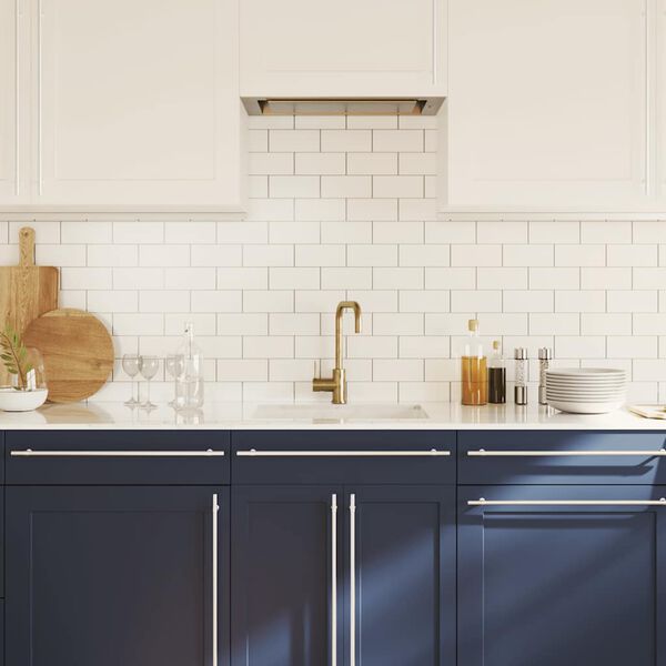 vidaXL skapja rokturi, 5 gab., sudraba, 480 mm, nerūsējo&scaron;ais tērauds