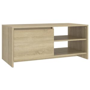 vidaXL kafijas galdiņ&scaron;, ozola krāsa, 102x50x45 cm, inženierijas koks