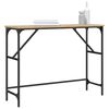 vidaXL konsoles galdiņ&scaron;, koka krāsa, 100x32x75 cm, inženierijas koks