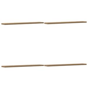 vidaXL plauktu dēļi, 4 gab., koka krāsa, 60x10x1,5 cm, skaidu plāksne