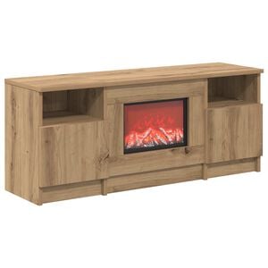 vidaXL Elektriskais kamīns Artisan Ozols 98 x 28,5 x 40,5 cm