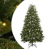 vidaXL Mākslīgā Ziemassvētku eglīte 240 cm 300 LED Silti balts Zaļa