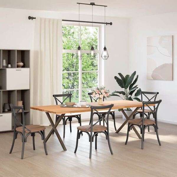 vidaXL kafijas galdiņa kājas, 2 gab., A-veida, 70x(30-31) cm, tērauds