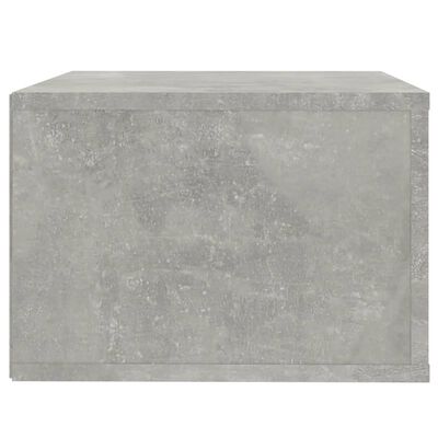 vidaXL sienas naktsskapītis, betona pelēks, 50x36x25 cm