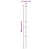 vidaXL Žoga āķis Cits 26 pcs Pelēka 3,2 x 3,2 x 190 cm Tērauds