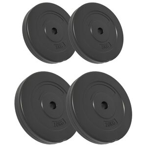 vidaXL svaru diski, 4 gab., 30 kg, cements