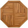 vidaXL galda virsma, 70x70x2,5 cm, masīvs tīkkoks, astoņstūra forma