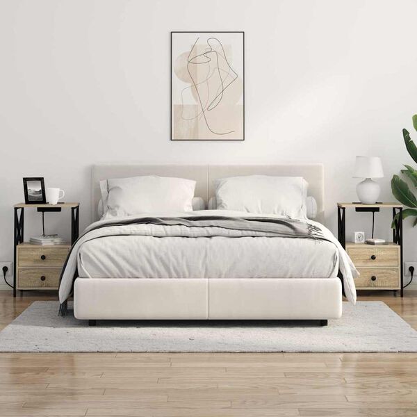 vidaXL Nakts skapītis Sonoma ozols 40 x 31 x 60 cm Inženierijas koks