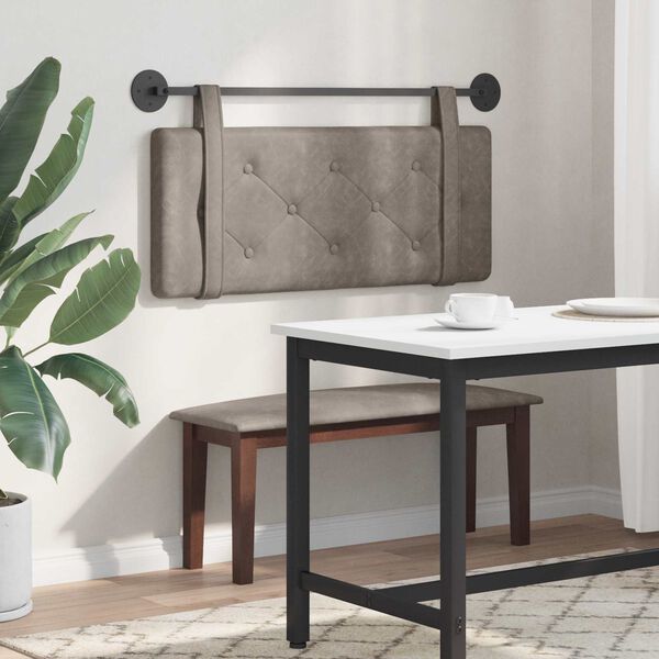 vidaXL Karājo&scaron;s galvgalis Pelēks 100 cm Antīks PU