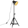 vidaXL grīdas lampa, 25 W, melna, 35x35x65/95 cm, E27