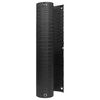 vidaXL Balkona ekrāns ar acīm 400 x 80 cm poliratāns Melns