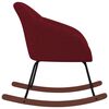 vidaXL šūpuļkrēsls, vīnsarkans audums