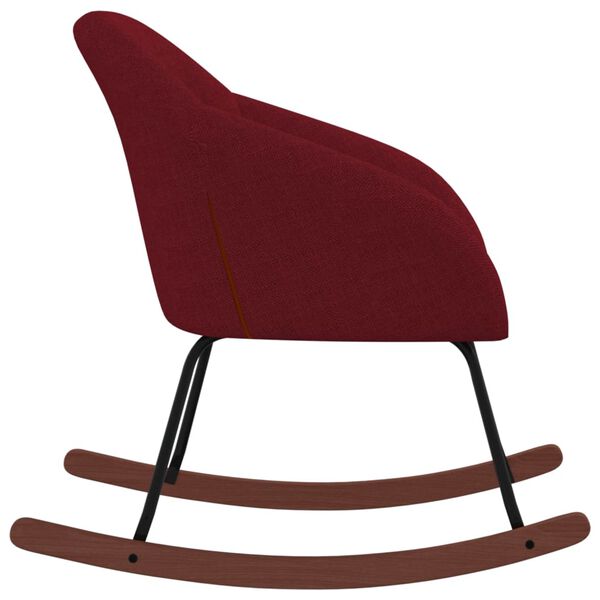 vidaXL šūpuļkrēsls, vīnsarkans audums
