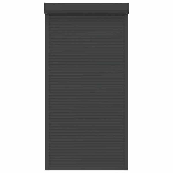 vidaXL ruļļu slēģis, 110x220 cm, alumīnijs, antracītpelēks