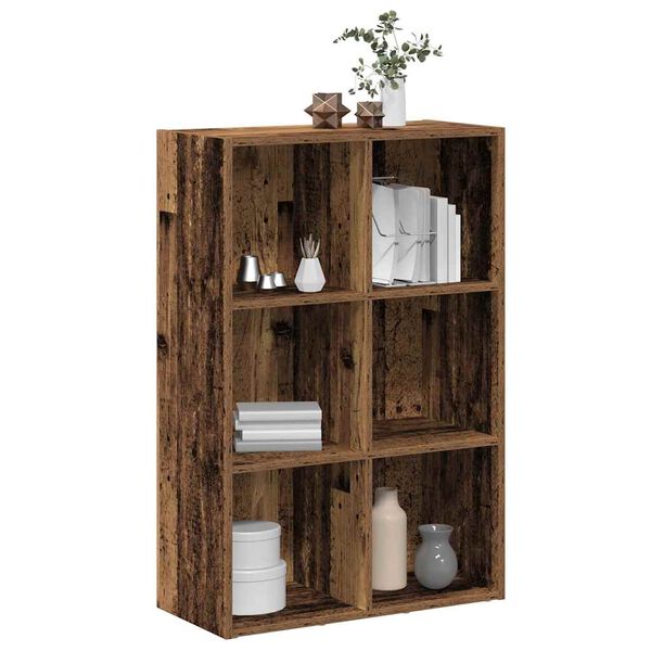 vidaXL grāmatu skapis/bufete Old Wood 66x30x98 cm Engineered Wood