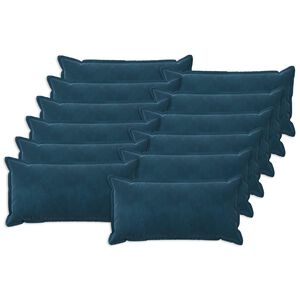 vidaXL Spilvens ar spilvenu HOUTEN 12 gab. Zila Samts