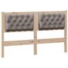 vidaXL Galvgalis Cits Braun un taupe 150 cm Priedes masīvkoks
