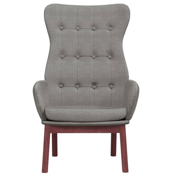 vidaXL atpūtas krēsls, gai&scaron;i pelēks audums