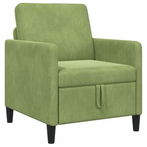 vidaXL Sofas ar uzglabā&scaron;anu Gai&scaron;i zaļa 72 x 78 x 87 cm Poliesters