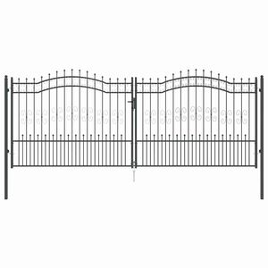 vidaXL Žoga vārti ar speara aug&scaron;daļu KAMPEN 404 x 150 cm Tērauds