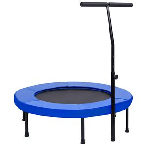 vidaXL fitnesa batuts ar rokturi un aizsargapmali, 102 cm