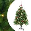 vidaXL Ziemassvētku eglīte su 150 LED ar statīvu Zaļa 120 cm PE