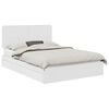 vidaXL Glabā&scaron;anas gulta Balts 140 x 190 cm Inženierijas koks