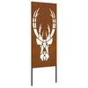 vidaXL Dārza privātuma ekrāns Rūsa 50 x 140 cm Novecināts tērauds