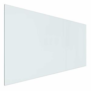 vidaXL Kamīna stikla plāksne Caurspīdīgs 100 x 50 cm Stikls