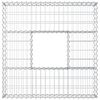 vidaXL Gabions pacelta gulta Sudraba 100 x 100 x 20 cm Cinkots tērauds