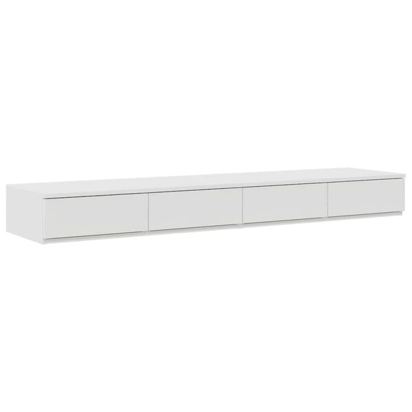 vidaXL Gultas atvilktnes Balts 150 x 36,5 x 16,5 cm Inženierijas koks