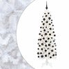 vidaXL Mākslīgā slaida Ziemassvētku egle ar bumbiņām 180 cm 300 LED