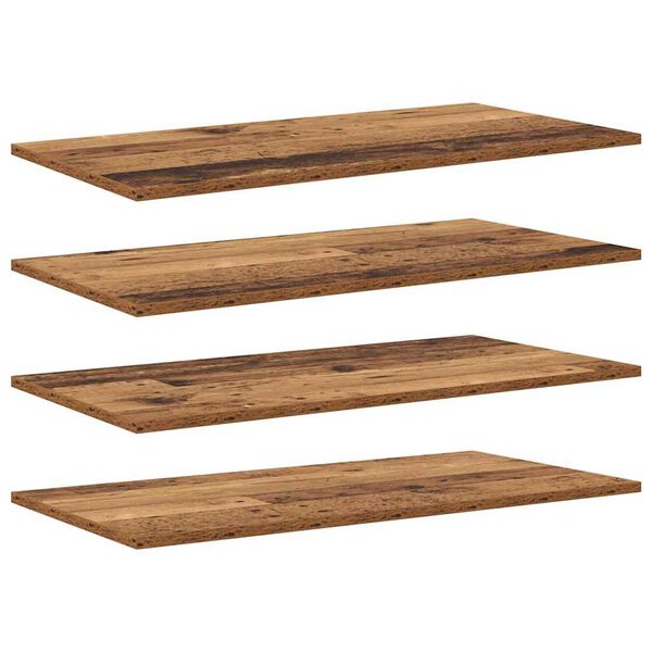 vidaXL Grāmatplaukta Paneļa 4 pcs Brūna 80 x 40 x 1,5 cm