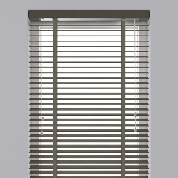 Decosol horizontālās žalūzijas, 50 mm, 80x130 cm, pelēkbrūns koks