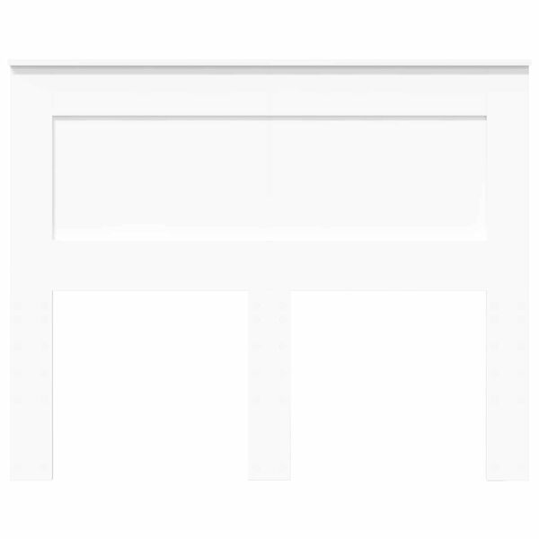 vidaXL Galvgalis ar galvas klāju Balts 135 cm Inženierijas koks