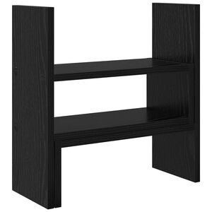 vidaXL Monitora galda statīvs Melns ozols 40 x 17 x 41 cm