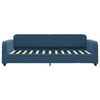 vidaXL dīvāngulta, zila, 100x200 cm, samts