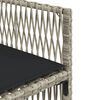 vidaXL 7-daļīgs dārza mēbeļu komplekts, matrači,gai&scaron;i pelēka PE pinums