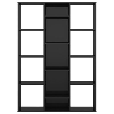 vidaXL istabas aizslietnis, melns, 100x24x140 cm, skaidu plāksne