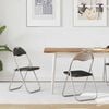 vidaXL Saliekamā krēsls 2 pcs Melns un pelēks 48 x 43,5 x 81 cm