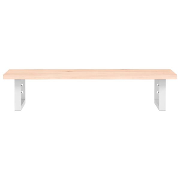 vidaXL izlietnes plaukts, stiprināms pie sienas, tērauds, ozola koks