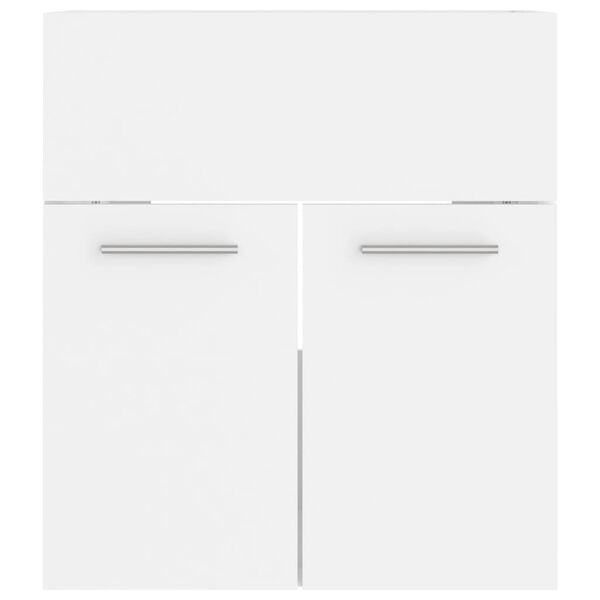 vidaXL izlietnes skapītis, balts, 41x38,5x46 cm, inženierijas koks