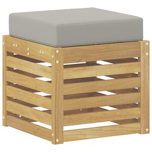 vidaXL Āra krēsla sols Balts 43 x 43 x 45 cm Cietā akācijas koks