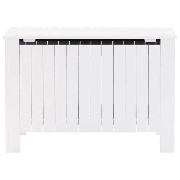 vidaXL uzglabā&scaron;anas kaste ar vāku RANA, balta, 80x49x54 cm, priede