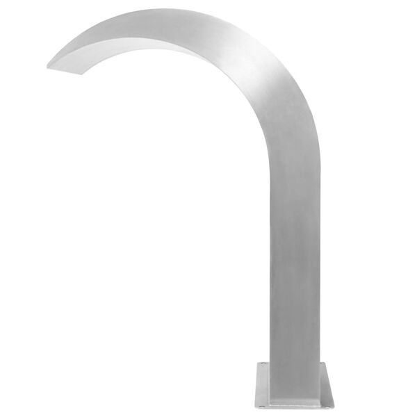 vidaXL baseina strūklaka, 45x30x65 cm, nerūsējo&scaron;s tērauds, sudraba